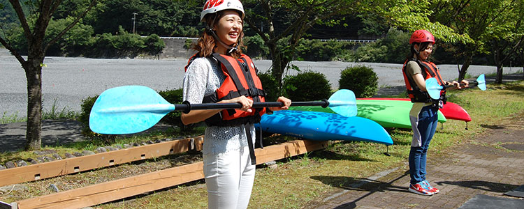 南アルプス井川オートキャンプ場 カヌー体験